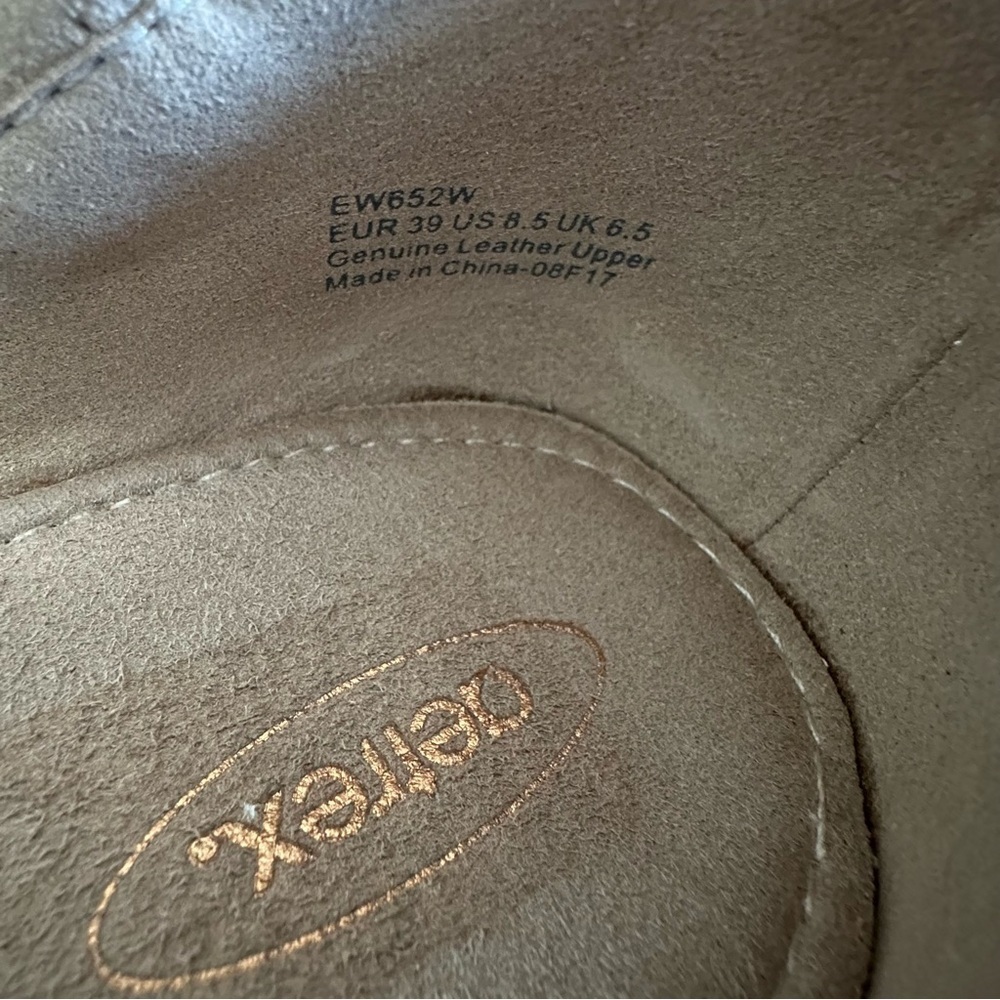 Women's Aetrex Mia Wedge Stone shoes - Picture 8 of 9